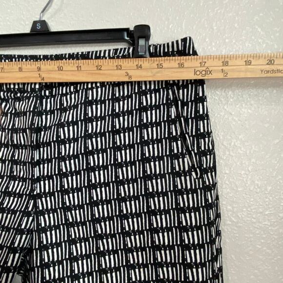 Andrianna Papell pants size 10 black with white zipper - Picture 7 of 10